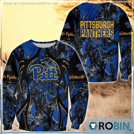 Pittsburgh Panthers Hunting Pattern All Over Print Sweatshirt