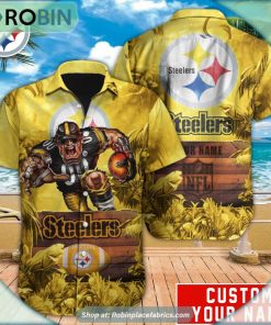 Pittsburgh Steelers Mascot Football NFL Hawaiian Shirt