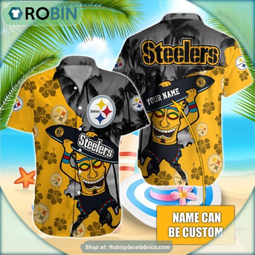 Pittsburgh Steelers Tiki Man NFL Hawaiian Shirt