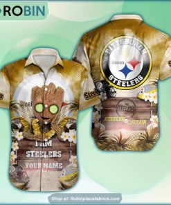 Pittsburgh Steelers x Baby Groot Summer Hawaiian Shirt