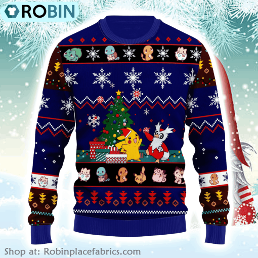 Pokemon Anime Christmas 7 Ugly Sweater Pokemon Anime Gift Fan Ugly Sweater