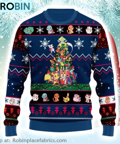 Pokemon Anime Christmas 8 Pokemon Anime Gift Fan Ugly Sweater