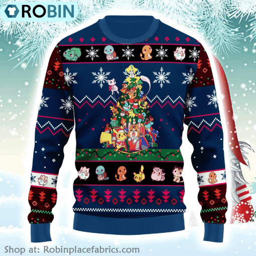 Pokemon Anime Christmas 8 Pokemon Anime Gift Fan Ugly Sweater