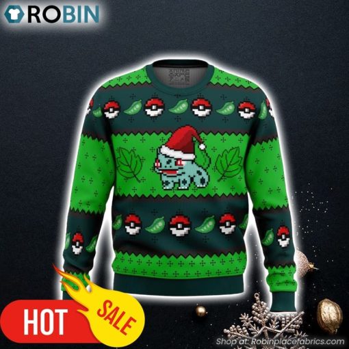 Pokemon Bulbasaur Ugly Christmas Sweater 3D For Men and Women