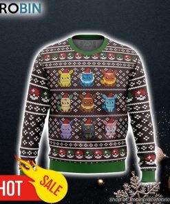 Pokemon Eeveelution Ugly Christmas Sweater 3D For Men and Women