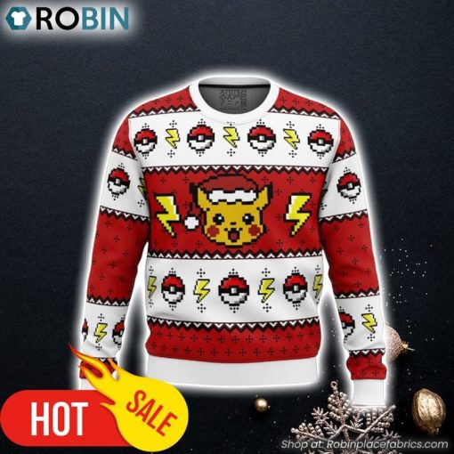 Pokemon Pikachu Ugly Christmas Sweater 3D For Men and Women