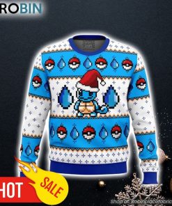Pokemon Squirtle Ugly Christmas Sweater 3D For Men and Women Pokemon Squirtle Ugly Christmas Sweater 3D For Men and Women