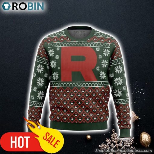 Pokemon Team Rocket Ugly Christmas Sweater 3D For Men and Women
