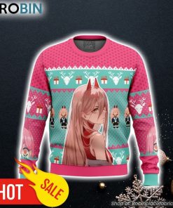 Power Chainsaw Man Ugly Christmas Sweater 3D For Men and Women