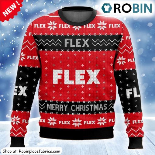 Power Tools Flex Ugly Christmas Sweatshirt, Sweater