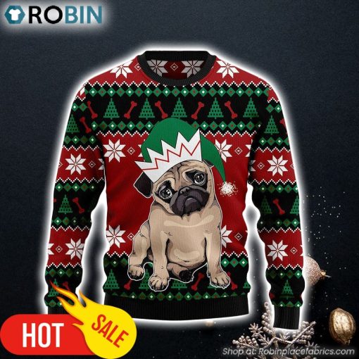 Pug Cute Dog Lover Best Gift Ugly Christmas Sweater Christmas Gift For Friends