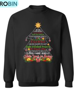 Quilting Christmas Tree One Long Arm Quilter Ugly Christmas Sweatshirt