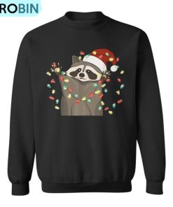Raccoon Christmas Tree Lights Pajama Racoon Lover Xmas Ugly Christmas Sweatshirt Raccoon Christmas Tree Lights Pajama Racoon Lover Xmas Ugly Christmas Sweatshirt