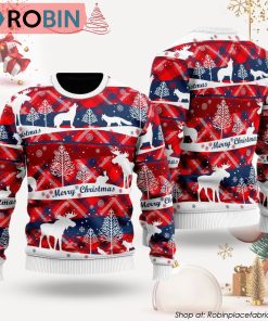 Red Blue Light Up Christmas Ugly Christmas Sweater