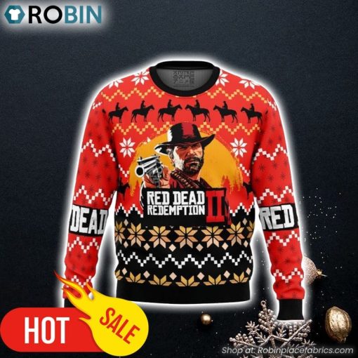 Red Dead Redemption Ugly Christmas Sweater 3D For Men and Women
