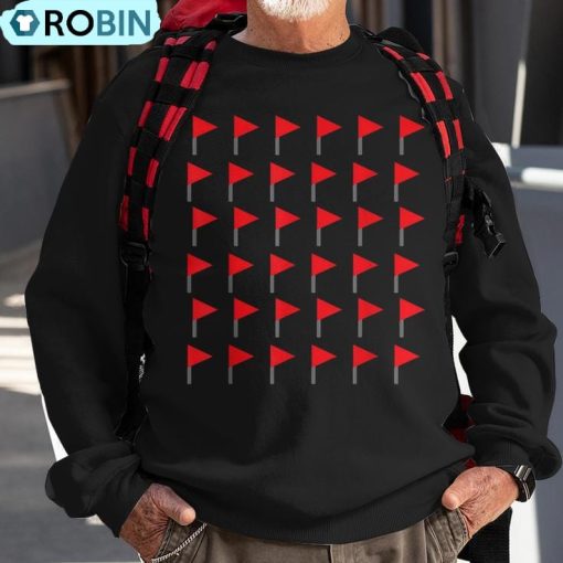 Red Flags Meme Merry Xmas Party Costume Best Christmas Ugly Christmas Sweatshirt
