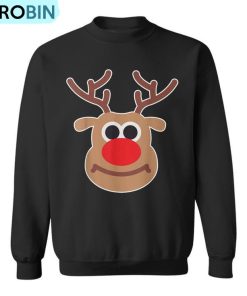 Reindeer Face Matching Family Christmas Deer Ugly Christmas Sweatshirt
