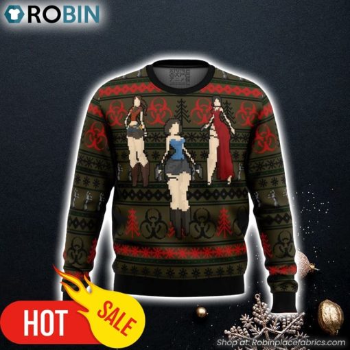 Resident Evil Ugly Christmas Sweater 3D For Men and Women