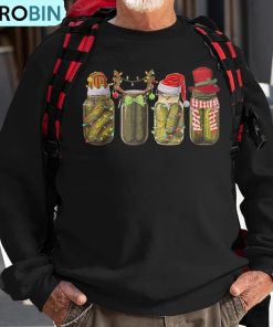 retro-canned-pickle-christmas-light-xmas-pajama-pickle-lover-ugly-christmas-sweatshirt-1