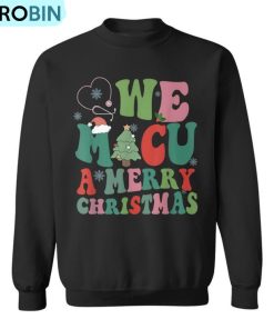 Retro We Micu A Merry Christmas Medical Icu Rn Aide Tech Ugly Christmas Sweatshirt