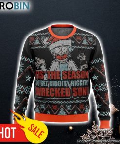 Rick and Morty Tis The Season Ugly Christmas Sweater 3D For Men and Women