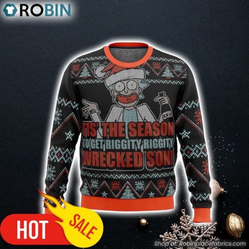 Rick and Morty Tis The Season Ugly Christmas Sweater 3D For Men and Women