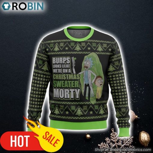 Rick and Morty We’re In a Xmas Sweater Ugly Christmas Sweater 3D For Men and Women