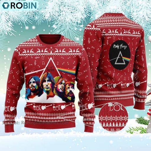 Rock Music Pink Floyd Band Ugly SweaterChristmas