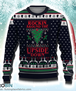 Rocking Around The Upside Down Stranger Things Ugly Christmas Sweater