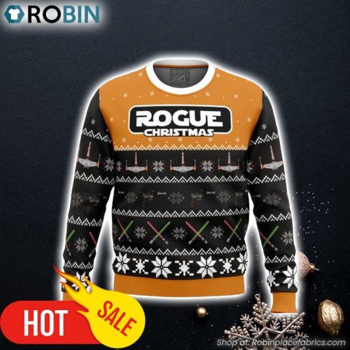 Rogue Christmas Star Wars Ugly Christmas Sweater 3D For Men and Women