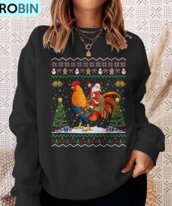 rooster-ugly-xmas-santa-riding-rooster-christmas-ugly-christmas-sweatshirt-4