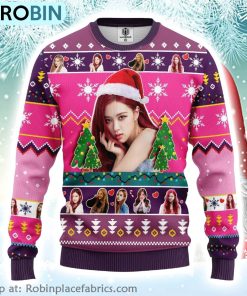 Rose Black Pink Music Band Ugly Christmas Sweater
