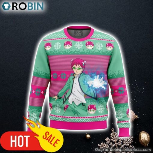 Saiki K The Disastrous Life of Saiki K Ugly Christmas Sweater 3D For Men and Women