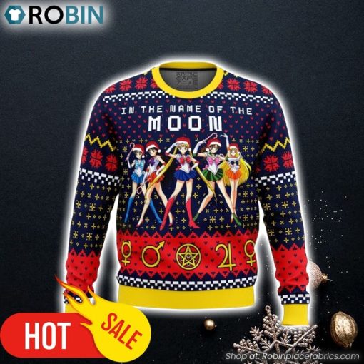 Sailor Moon In the Name of the Moon Ugly Christmas Sweater 3D For Men and Women