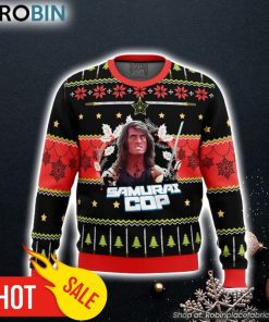Samurai Cop Ugly Christmas Sweater 3D For Men and Women