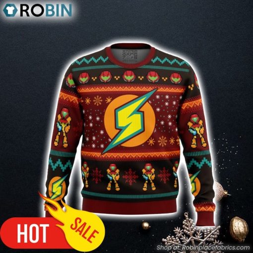 Samus Metroid Ugly Christmas Sweater 3D For Men and Women
