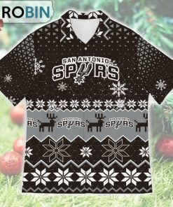 San Antonio Spurs Ugly Christmas Design Short Sleeve Shirt