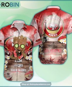 San Francisco 49ers x Baby Groot Summer Hawaiian Shirt San Francisco 49ers x Baby Groot Summer Hawaiian Shirt