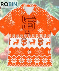 San Francisco Giants Ugly Christmas Design Short Sleeve Shirt