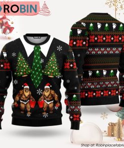 Santa Bigfoot Funny Vest Costume Ugly Christmas Sweater