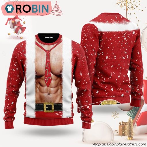 Santa Body Ugly Christmas Sweater