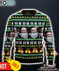 Santa Claus Jingle Bell Funny Ugly Christmas Sweater