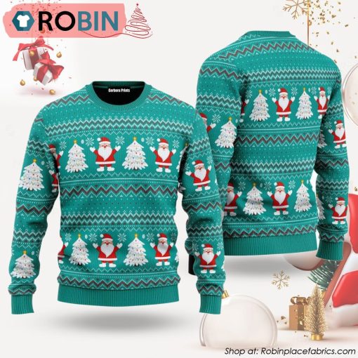 Santa Claus Joyful Holiday Ugly Christmas Sweater