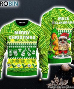 Santa Claus Mele Kalikimaka Ugly Christmas Sweater Gift For Christmas