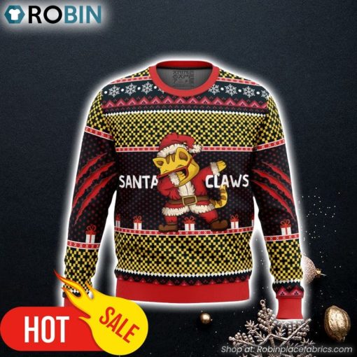 Santa Claws Ugly Christmas Sweater 3D For Men and Women