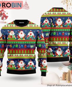 Santa Giving Me A Gift Ugly Christmas Sweater