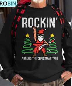 santa-guitar-rockin-christmas-tree-xmas-rocker-boy-ugly-christmas-sweatshirt-1