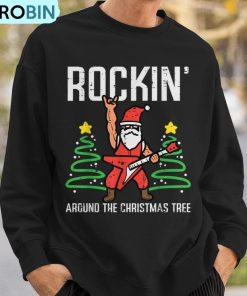 santa-guitar-rockin-christmas-tree-xmas-rocker-boy-ugly-christmas-sweatshirt-3