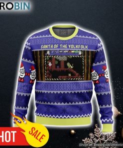 Santa of the Yolkfolk A Dizzy Prince of the Yolkfolk Ugly Christmas Sweater 3D For Men and Women