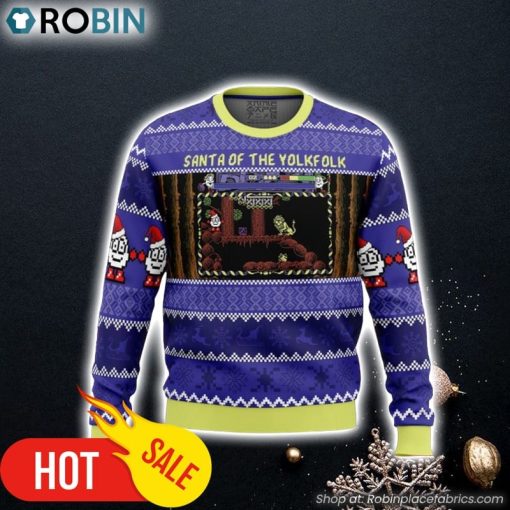 Santa of the Yolkfolk A Dizzy Prince of the Yolkfolk Ugly Christmas Sweater 3D For Men and Women